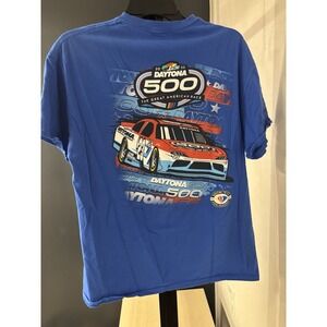 2023 Daytona 500 NASCAR Blue Graphic Tee Men's Large – Official‎ Race Shirt